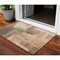 Homeroots 3' X 5' Terra Cotta Gray And Brown Abstract Washable Indoor Outdoor Area Rug 602987 - alternate 1