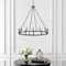 Jonathan Y Oberto 36" 12-Light Iron Classic Industrial Ring LED Chandelier, Oil Rubbed Bronze JYL7497A - alternate 10