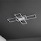 Jonathan Y Palco 39" Contemporary Minimalist Metal Adjustable Dimmable Geometric Integrated LED Flush Mount, Whi JYL7152B - alternate 13