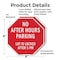 Signmission No After Hours Parking Lot Is Locke, 6 inch X 6 inch, Plastic Sign, 2PK OC-P-2PACK-6-118 - alternate 6
