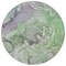 Homeroots 8' Round Green Round Abstract Washable Non Skid Indoor Outdoor Area Rug 559182 - alternate 8