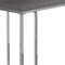Homeroots 18.25" X 10.25" X 25.25" Grey Particle Board Metal  Accent Table 333105 - alternate 5