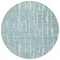 Homeroots 8' Teal Blue And Ivory Round Abstract Washable Indoor Outdoor Area Rug 588518 - alternate 7
