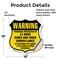 Signmission 24 Hour Surveillance Shield Sign Warning, 18 Inch X 18 Inch, Vinyl Decal SHI-D-18-354 - alternate 5