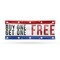 Signmission Buy One Get One Free, 36 Inch x 96 Inch, Vinyl Banner B-96-30500 - alternate 1