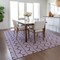 Homeroots 8' X 10' Purple And Ivory Ogee Washable Indoor Outdoor Area Rug 601599 - alternate 9