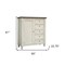 Homeroots 55" Gray and Ivory Solid Wood Five Drawer Gentlemans Chest 524570 - alternate 9