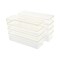 Martha Stewart Kerry 8 Pack Plastic Stackable Office Desk Drawer Organizers with Gold Trim, 9 x 3 BE-PB9050-G-8-CLRGLD-MS - alternate 1