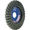 Pferd PFERD Flap Disc, PVL-R, POLIVLIES CURVE, 4-1/2in x 7/8, Fine, Aluminum oxide 45922 - alternate 9