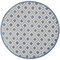 Homeroots 4' Blue And Gray Round Geometric Indoor Outdoor Area Rug 546850 - alternate 1