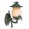 Homeroots Vintage Black and Gold Bird Detail Lantern Wall Light 399206 - alternate 7