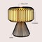 Jonathan Y Zelda 12.8" Modern Art Deco Paper Pleated Shade Accent LED Table Lamp, Black/Off-White JYL9107C - alternate 7