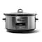 Crock-Pot 8 qt Black/Silver Stainless Steel Programmable Slow Cooker 2133119 - alternate 1