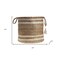 Homeroots 17" Tan Jute Basket 704881 - alternate 5