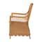 Bali & Pari Teresa Bohemian Light Honey Scalloped Rattan Arm Chair 250-13953-ZORO - alternate 5