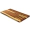 Megachef 21 x 11 Inch Acacia Wood Cheese Board with 3 Piece Knife Set 750122179M - alternate 6