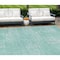 Homeroots 9' X 12' Turquoise And Teal Blue Abstract Washable Indoor Outdoor Area Rug 588802 - alternate 1