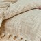 Homeroots Beige and Shades of Pink Strips Woven Handloom Throw Blanket 476230 - alternate 6