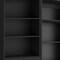 Homeroots Set of Two 71" Black Five Tier Bookcase With Two Doors 546338 - alternate 14