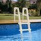 Vevor Inclined Pool Ladder 5-Step and 2 Handrails of 300 lb Capacity for 48-54 In Pools U10 white - alternate 8