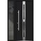 Vdomdoors Steel Door Deux 1755 Black Enamel Sidelight Exterior Window Stainless Inserts Single Modern Painted DEUX1755EXD-BLK-W36+14 x H80-Right-hand Inswing - alternate 6