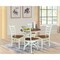 Whitewood Industries Rectangular Extension Dining Table W/ 4 Chairs, 36 in W, 30.1 in L, 48 in H, Parawood, 5 K79-36RXT-27B-C617-4 - alternate 4