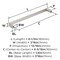 Amerock Metro 6-5/16 inch (160mm) Center-to-Center Satin Nickel Cabinet Pull, 10PK 10VMP37292G10 - alternate 4