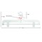 Nahanco 14in White Hi- Impact Plastic Heavy Weight Skirt/Pant Hanger w/ Long Hook and Plastic Clips., 100PK 1600PCLH - alternate 6