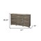 Homeroots 67" Gray Solid Wood Six Drawer Triple Dresser 524603 - alternate 3