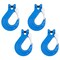 Mytee Products 4PK Heavy Duty Grade 100 1/2in Clevis Sling Hook with Latch - 15000 LBS WLL, Blue, 4PK SH12-G100x4 - alternate 1