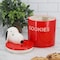 Gibson Peanuts Hello Cookies 8.2 Inch Ceramic Snoopy Cookie Jar w/ Lid in Red 750123592M - alternate 6