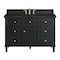 James Martin Vanities Lorelai 48" Single Vanity, Black Onyx, w/ 3 CM Phantome Eclos Top 424-V48-BKO-3PHT - alternate 1