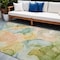 Homeroots 9' X 12' Blue Abstract Washable Non Skid Indoor Outdoor Area Rug 559485 - alternate 1