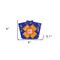 Homeroots 4" x 4" Blue and Gold Celestial Mosaic Peel and Stick Removable Tiles 400441 - alternate 4