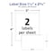 Avery All-Purpose Labels, 1.5 x 2.75", PK76 6117 - alternate 4