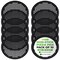Nutrichef Nonstick 13 in Pizza Pan (Set of 10), Perforated Round Pizza Tray for Oven, Commercial-Grade Carbon BKNCBS10SPZPX10 - alternate 1