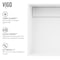 Vigo Montauk Modern White Matte Stone 23 in. L x 15 in. W x 5 in. H Rectangular Vessel Bathroom Sink VG04026 - alternate 6