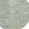 Homeroots 8' Sage And Gold Round Medallion Washable Indoor Outdoor Area Rug 616576 - alternate 6