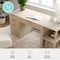 Martha Stewart Kayden Single-Drawer Desk w/2 Tier Shelf and 3 Drawer File Cabinet in Light Natural w/Gold Hardware KHO-23042-TBSFFC-LNT-GLD-MS - alternate 8