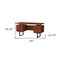 Homeroots 60" Brown and Black Wood and Metal Sled Computer Desk With Three Drawers 489916 - alternate 5