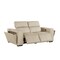 Homeroots 77in Cream and Brown Italian Leather Power Reclining Loveseat With Storage 720545 - alternate 8