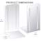 Acrimet Steel Metal Jumbo Bookends for Shelves, Heavy Duty, for Large books, Silver, 2PK 294.1 - alternate 8