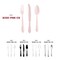 Smarty Had A Party Pink Baroque Disposable Plastic Cutlery Set - 480 Spoons, 480 Forks and 480 Knives, 1440PK 8330-PNK-CS-CASE - alternate 6