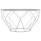 Leisuremod Malibu Large Modern Octagon Glass Top Coffee Table with Geometric Base, Grey MD31GR - alternate 6