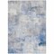 Homeroots 3' X 5' Denim Blue Gray And Ivory Abstract Washable Indoor Outdoor Area Rug 618082 - alternate 9