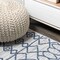 Jonathan Y Kafel Tribal Bohemian Ivory/Blue 2 ft. x 10 ft. Indoor/Outdoor Runner Rug SMB130C-210 - alternate 7