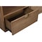 Homeroots 64in Sand Solid Wood Open shelving TV Stand 404261 - alternate 5