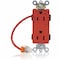 Leviton Straight Blade Receptacle, 5-15R, 15 A, 125V AC, Flush Mount, Self-Grounded M1626-1CR - alternate 1