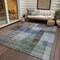 Homeroots 8' X 10' Brown Green And Blue Abstract Washable Indoor Outdoor Area Rug 604279 - alternate 8