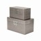 Homeroots Set of Two Gray Wood And Shagreen Box With Lid, 2PK 489357 - alternate 8